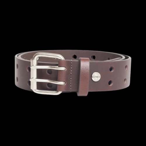 Stussy Punch Out Leather Belt 'Brown'