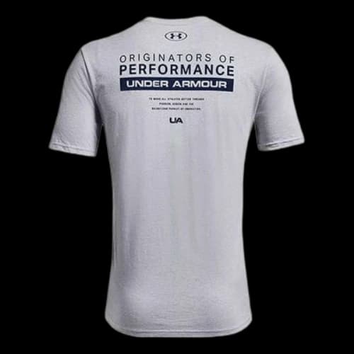 Under Armour Men's Bar Originators Of Performance Short Sleeve Grey