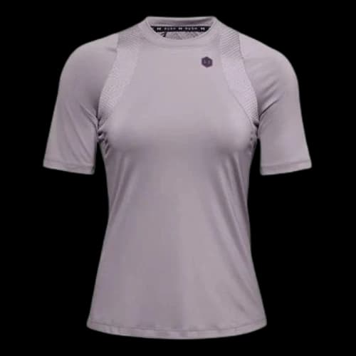 Under Armour Rush Sports Gym Round Neck Short Sleeve Pink (Women's)