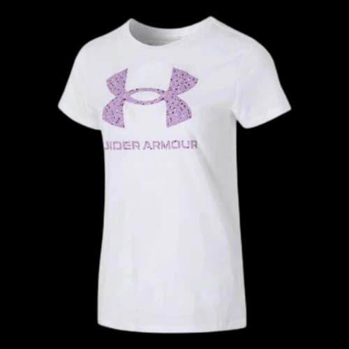 Under Armour Sportstyle Graphic T-Shirt 'White Purple' (Women's)
