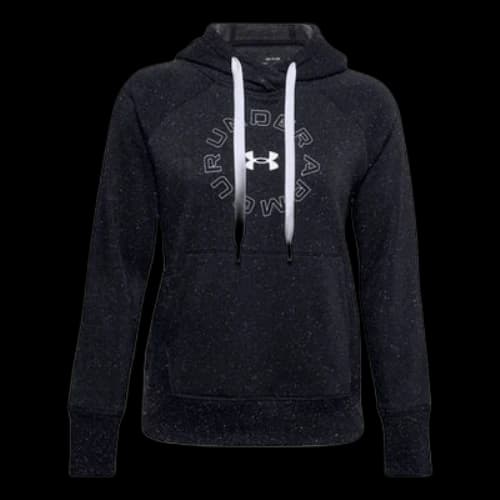 Under Armour Rival Metallic Fleece Hoodie Black (Women's)