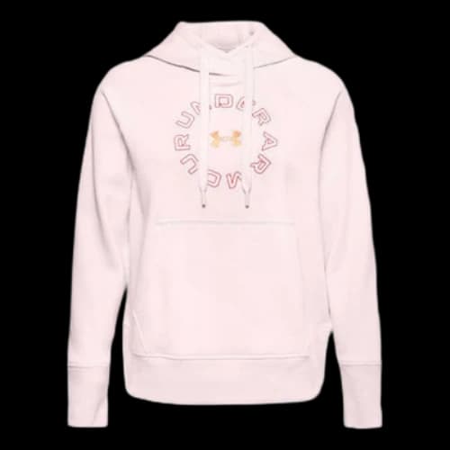 Under Armour Rival Metallic Fleece Hoodie Pink (Women's)