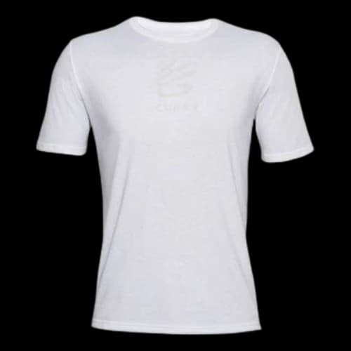 Under Armour Curry Casual Logo Printing Short Sleeve White