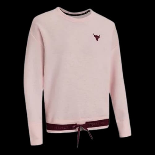 Under Armour Charged Round-neck Sports Swea Pink (Women's)