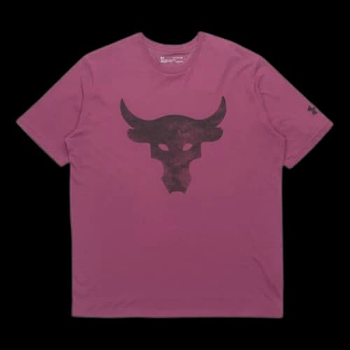 Under Armour Project Rock Brahma Bull Logo T-shirt 'Purple'
