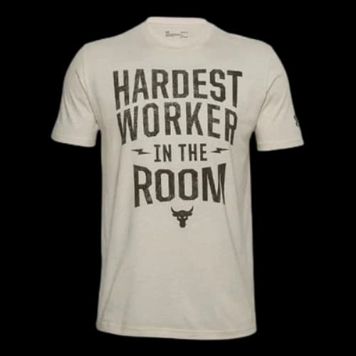 Under Armour Letter Printing Johnson Training Sports Male White