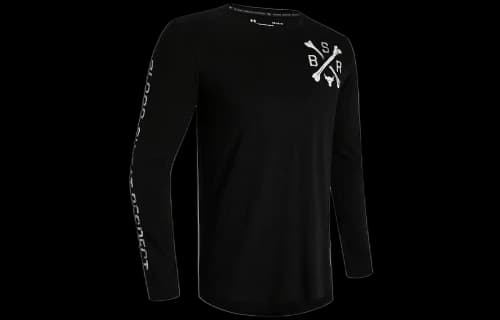 Under Armour Project Rock BSR Long Sleeve Logo Shirt 'Black'