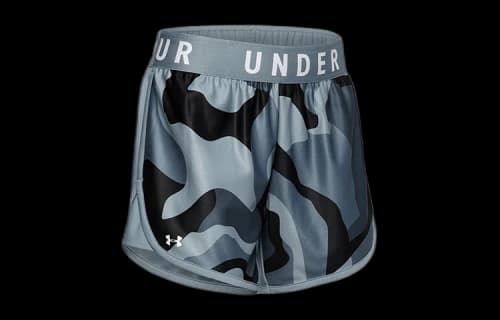 Under Armour Play Up 5inch Graphic Shorts 'Blue Camo' (Women's)