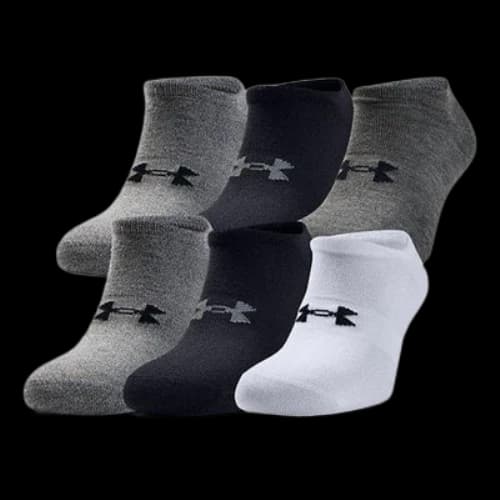 Under Armour Essentials No Show Socks (6 Pack) 'Multi-Color'