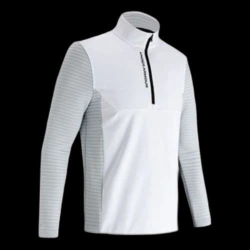 Under Armour Storm Evolution Daytona Half Zipper Sports Long Sleeves White