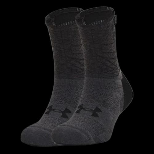Under Armour ArmourDry Run Crew Socks 'Black Jet Grey'