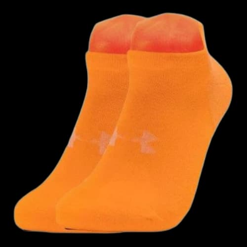 Under Armour Dry No Show Running Socks 'Orange'