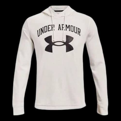 Under Armour Rival Terry Logo Hoodie 'White Black'