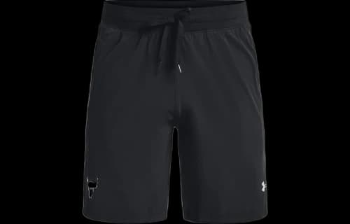 Under Armour Project Rock Snap Training Shorts Asia Sizing 'Black White'