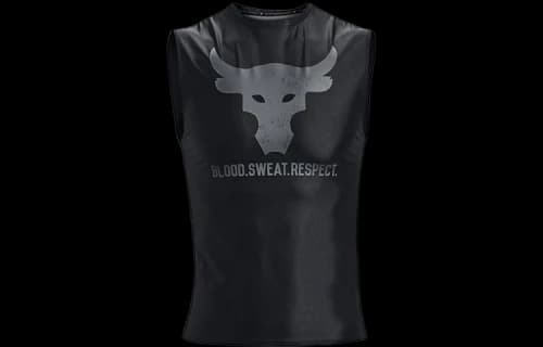 Under Armour Project Rock Iso-Chill Sleeveless 'Black'