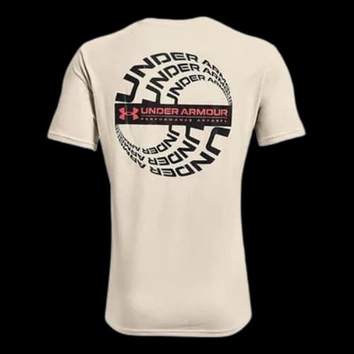 Under Armour Reflection Wave Casual Sports Breathable Short Sleeve Creamy White
