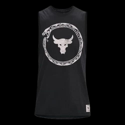 Under Armour Project Rock Same Game Tank Top 'Black White'