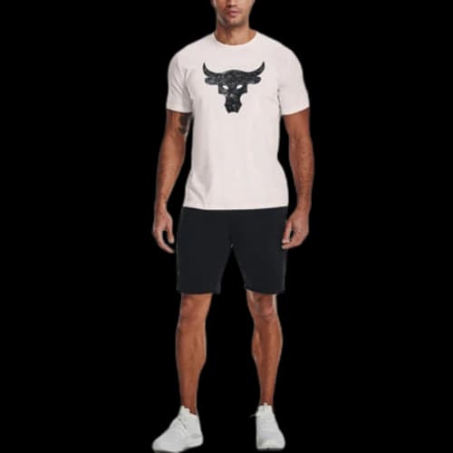 Under Armour Project Rock Brahma Bull Short Sleeve T-shirt 'Beige Black'