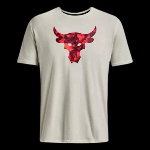 Under Armour Project Rock Brahma Bull Short Sleeve T-shirt 'Beige Black'