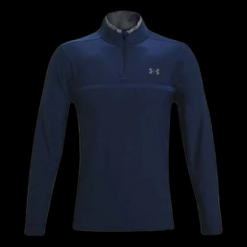 Under Armour Playoff 2.0 Logo Printing Half Zipper Loose Navy Blue