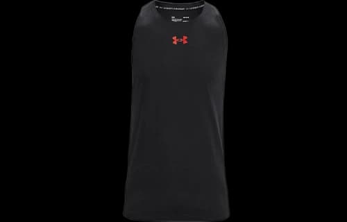 Under Armour Baseline Cotton Tank 'Black Red'