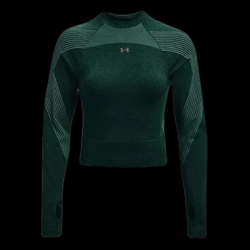 Under Armour Causual Training Short Sports Long Sleeve T-Shirts 'Green' (Women's)