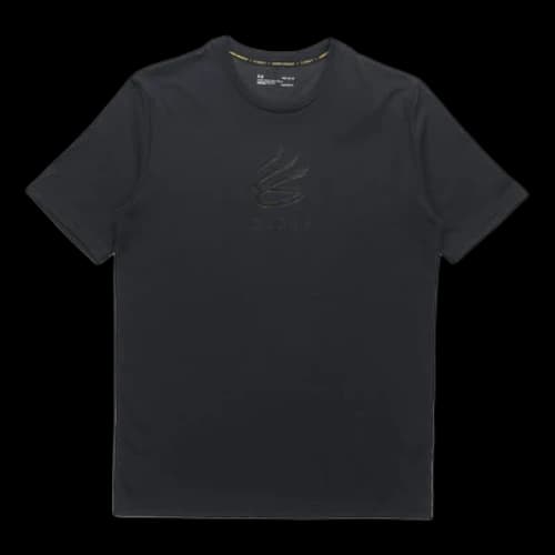 Under Armour Curry Casual Round Neck Cotton Short Sleeve Black