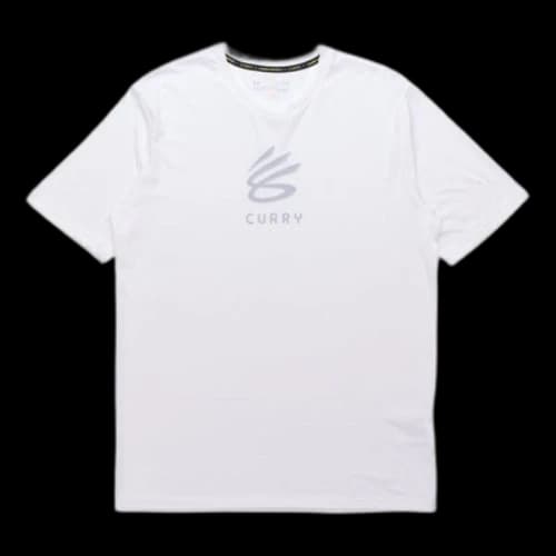 Under Armour Curry Undrtd Splash Round Neck Short Sleeve White