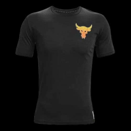 Under Armour Project Rock Iron Tour T-Shirt 'Black Yellow'