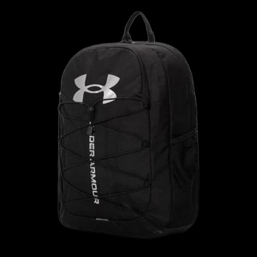 Under Armour Hustle Sport Backpack 'Black Silver'