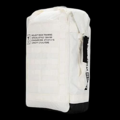 Under Armour Project Rock Box Duffle Backpack 'White'