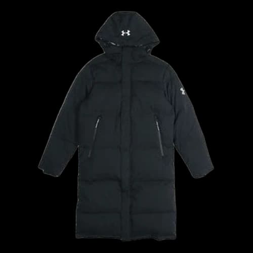 Under Armour Long Bench Fleece Down Jacket 'Black'