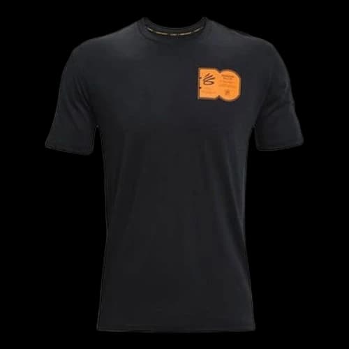 Under Armour Curry Athleisure Casual Sports Short Sleeve Black