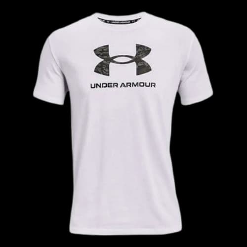 Under Armour Round Neck Pullover Logo Athleisure Casual Sports Short Sleeve White