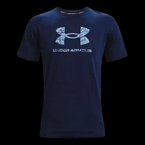 Under Armour Round Neck Pullover Logo Athleisure Casual Sports Short Sleeve Blue