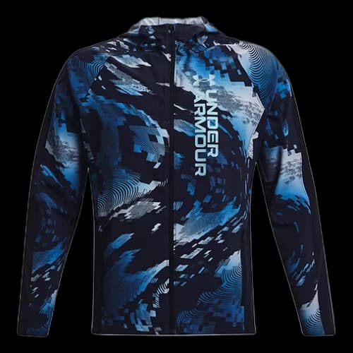 Under Armour OutRun the STORM Windbreaker Asia Sizing 'Blue Black'