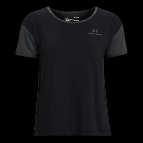 Under Armour Rush Energy Casual Training Sports Short Sleeve Black (Women's)