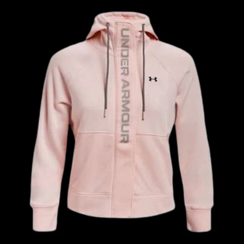 Under Armour Rival Fleece Full Zip Jacket 'Light Pink' (Women's)