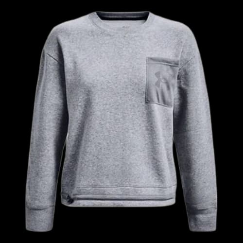 Under Armour Rival Mesh Fleece-Lined Pullover Sweatshirt 'Grey' (Women's)