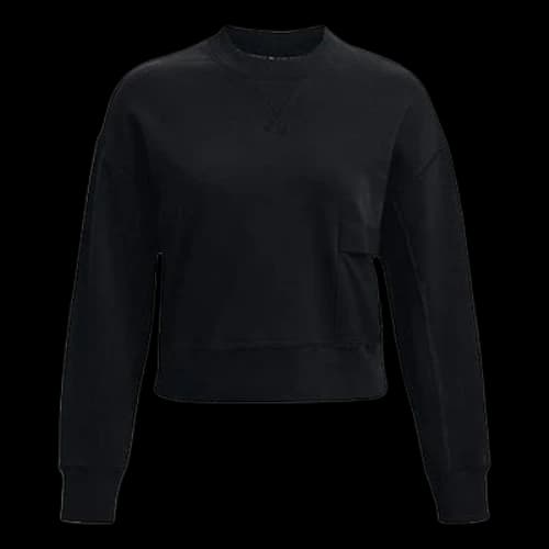 Under Armour Project Rock Fleece Crew Sweatshirt 'Black' (Women's)