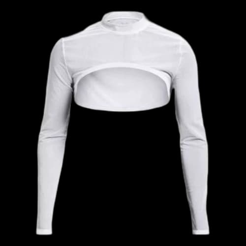 Under Armour Crop Boss Sweateshirt White (Women's)