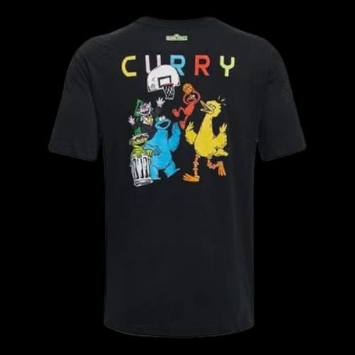 Under Armour Curry Sesame Street Graphic Tee 'Black'