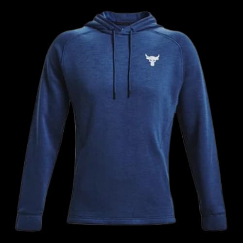 Under Armour Project Rock Charged Cotton Fleece Breathable Sports Blue