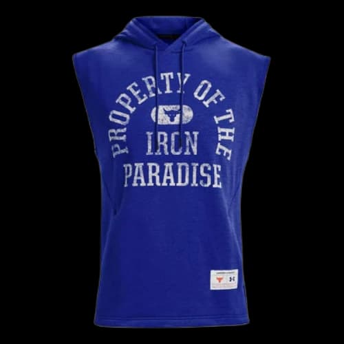 Under Armour Project Rock Sleeveless Hoodie 'Blue'
