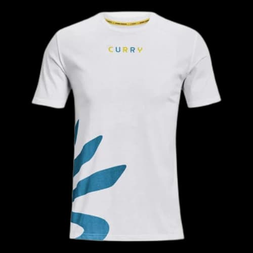 Under Armour Curry Ultra Splash T-Shirt 'White Blue'