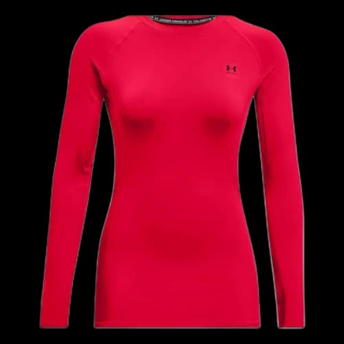 Under Armour ColdGear Authentics Crew Shirt 'Red' (Women's)