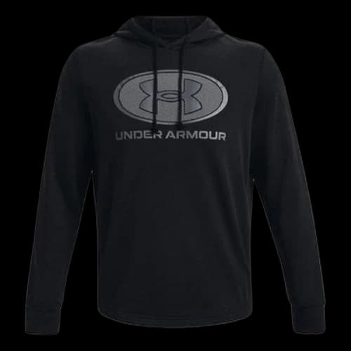 Under Armour Rival Terry Pullover Hoodie 'Black Grey'