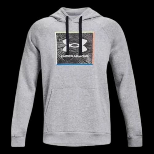 Under Armour Rival Fleece Graphic Hoodie 'Grey'