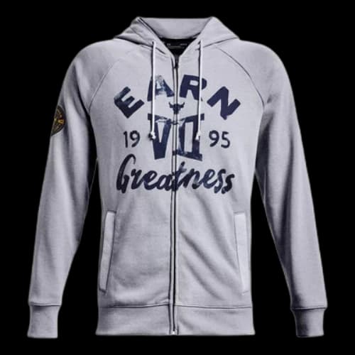 Under Armour Project Rock Heavyweight Terry Full-Zip Jacket 'Grey Navy'
