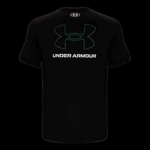 Under Armour Back Large Logo Pattern Loose Short Sleeve Black